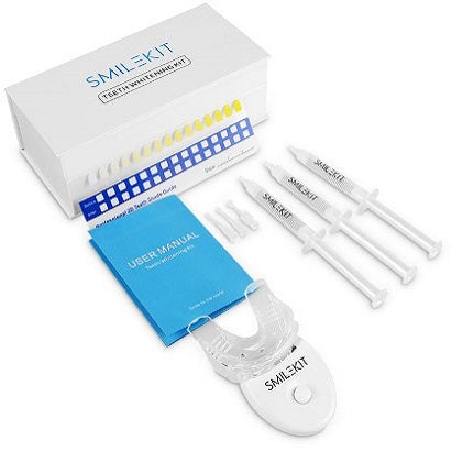 LED Teeth Whitening Kit with Gel and Light