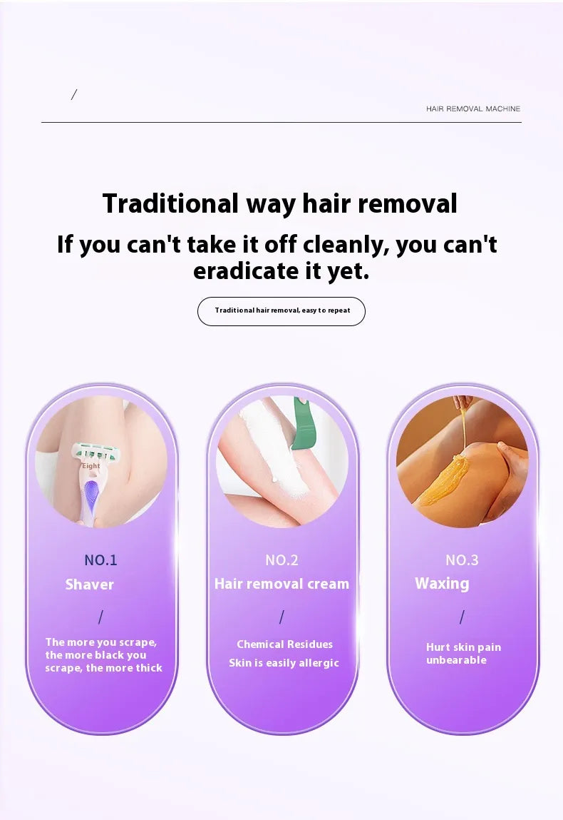 Painless IPL Hair Removal Device