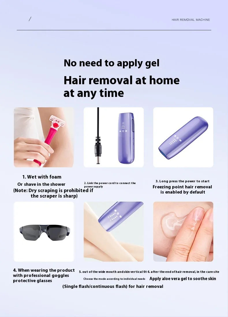 Painless IPL Hair Removal Device