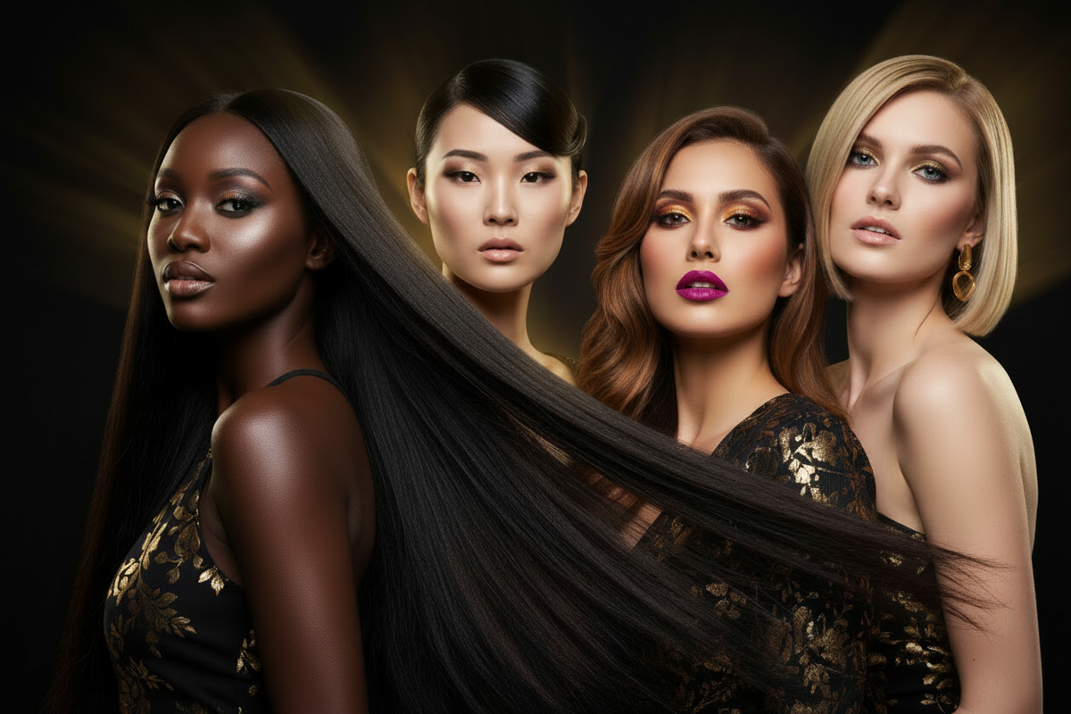 Diverse Luxury Beauty Hero - Enhanced Glow