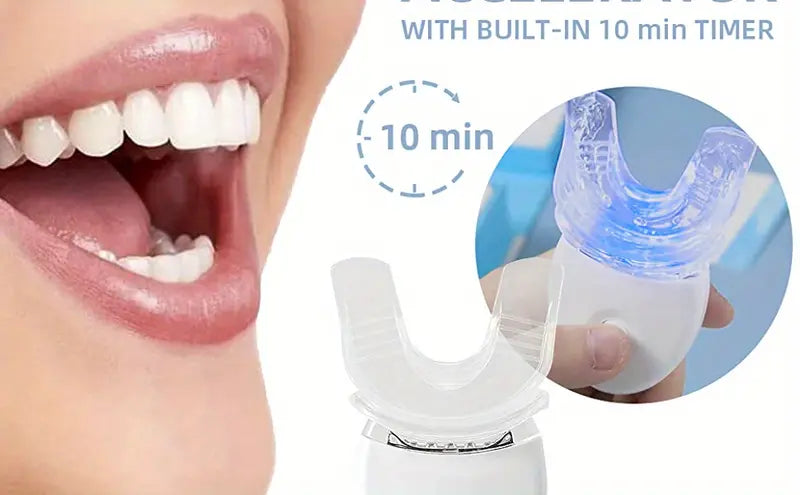 LED Teeth Whitening Kit with Gel and Light
